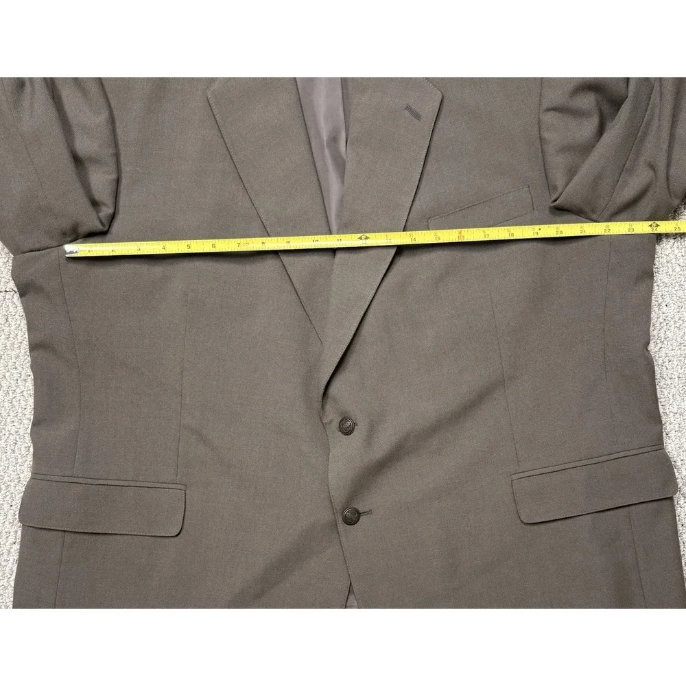 Mens Brown Sport Coat Blazer 42R Classic Fit Business Dress Jacket READ FIT